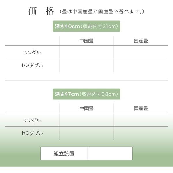 【最終値下げ】 ベッドフレーム 畳ベッド セミダブル くつろぎの和空間をつくる日本製大容量収納ガス圧式跳ね上げ畳ベッド 中国産畳 セミダブル 深さグランド 【EIM1208039419】(43653円)