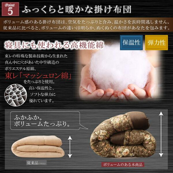 ブランド登録なし - こたつ こたつ布団 格好のいい 国産 御膳上等花柄音の大きさ大判こたつ布団 こたつ用掛け布団単品 5尺矩形(90×150糎)天板相応う