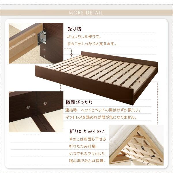 お客様組立 高さ調整可能国産すのこファミリーベッド スタンダードボンネルコイルマットレス付き ワイドK200