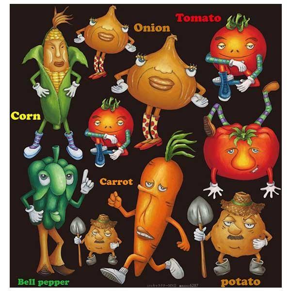 デコレーションシール ミドル 野菜 キャラクターmn2 6287 Ab シャイニングストアnext 通販 Yahoo ショッピング