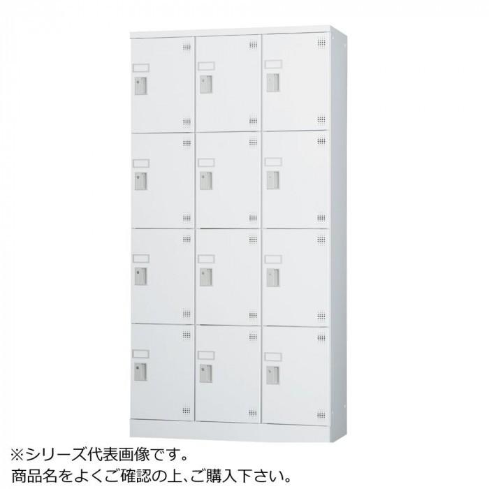 豊國工業 多人数用ロッカーハイタイプ(3列4段)ダイヤル錠 棚板付き GLK 