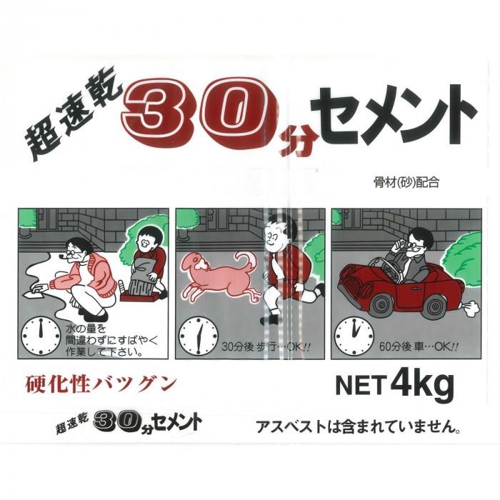 家庭化学工業 超速乾30分セメント 4kg グレ-｜shiningstore-next｜02