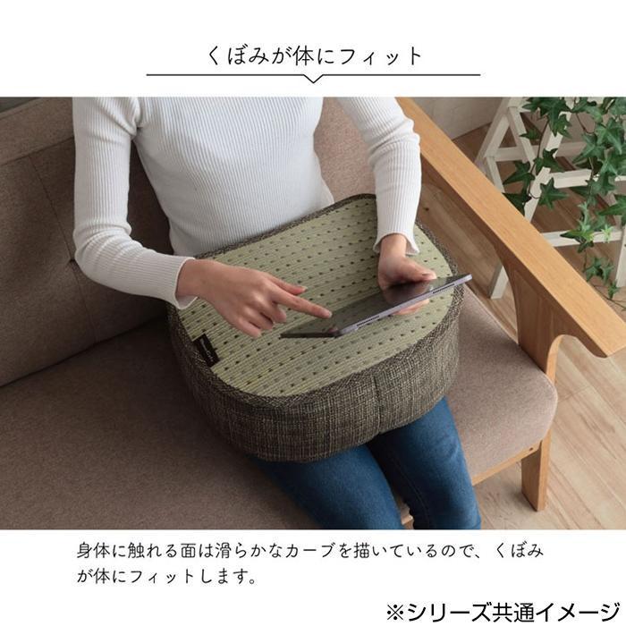 KOBA-GUARD 制菌 抗菌防臭 消臭 い草 スマホクッション 約30×40×15cm ブルー 3281799｜shiningstore-next｜05