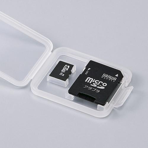 サンワサプライ メモリーカードクリアケース(microSDカード用・6個セット) FC-MMC10MICN｜shiningstore-next｜03