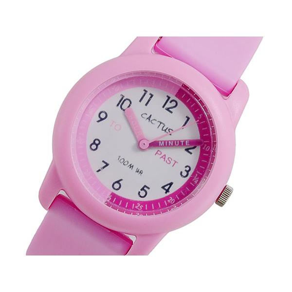 カクタス CACTUS クオーツ 腕時計 キッズ CAC-69-M05 ピンク ホワイト｜shiningstore-next｜02