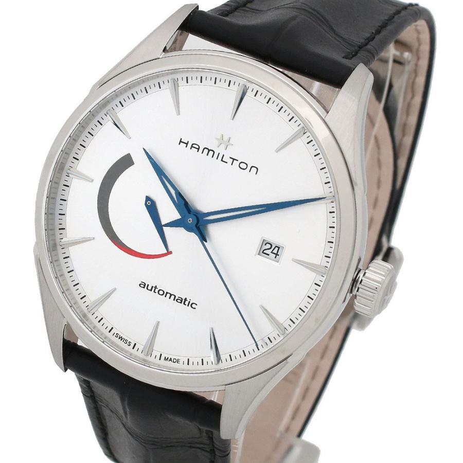 ハミルトン HAMILTON 腕時計 H32635781 メンズ JAZZ MASTER ジャズマスター パワーリザーブ オート 自動巻き シルバー ブラック｜shiningstore-next｜02