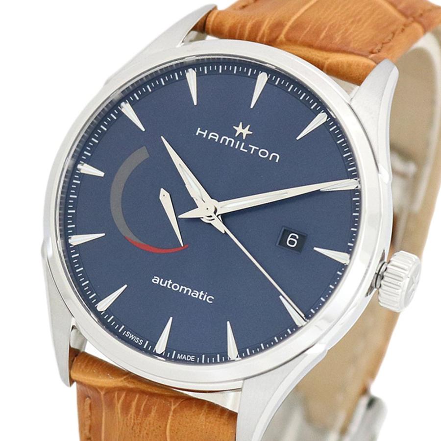 ハミルトン HAMILTON 腕時計 H32635541 メンズ ジャズマスター JAZZ MASTER 自動巻き ブルー ライトブラウン｜shiningstore-next｜02
