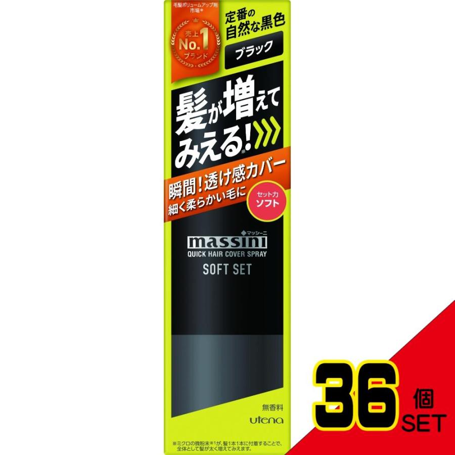 マッシーニクイックヘアカバースプレーソフトセットブラック × 36点