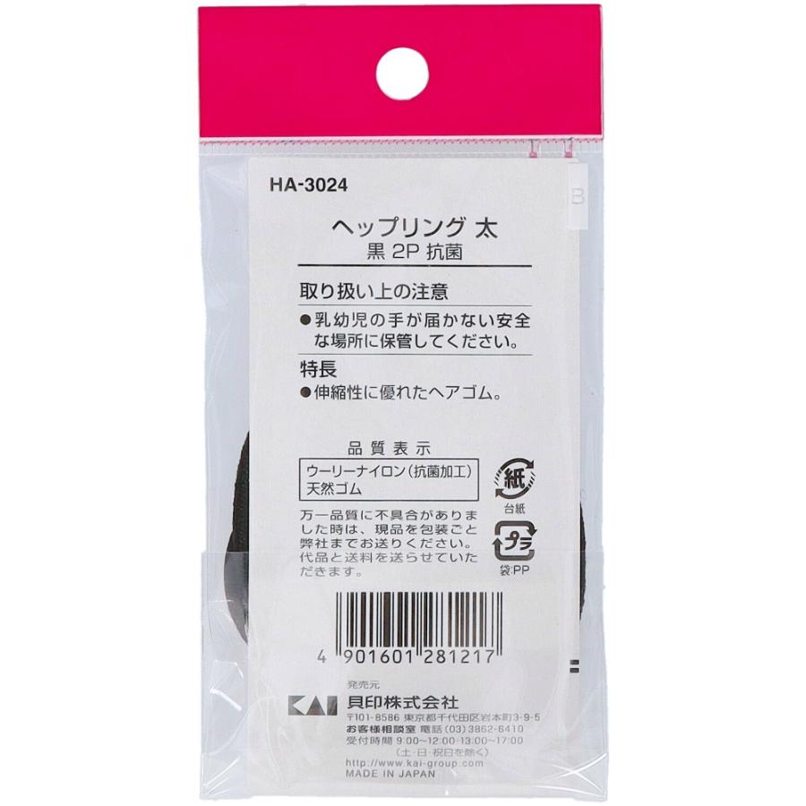 H/Gヘップリング太黒2P抗菌 × 360点の画像