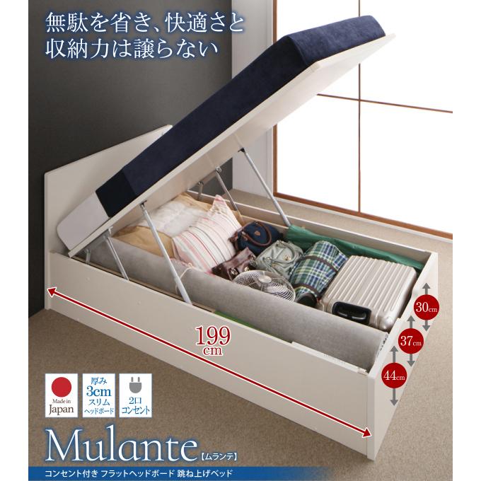 お年玉セール特価 収納ベッド ベッドフレーム シングル 深さグランド シングル マルチラススーパースプリングマットレス付き フラットヘッドコンセント付跳ね上げ収納ベッド フレーム マットレスセット フレームカラー ナチュラル Giordanabg Com