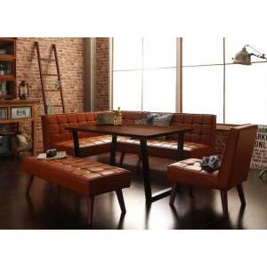 アメリカンヴィンテージ リビングダイニングセット 6人 5点セット