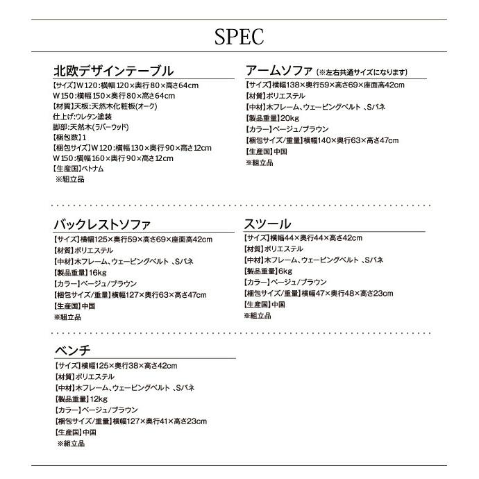 ダイニングテーブル ダイニング コンパクトリビングダイニングシリーズ ダイニングテーブル単品 W150_5