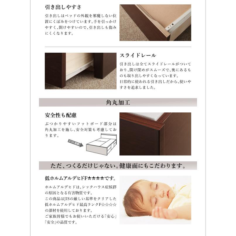 【正規品】 ベッドフレーム 収納ベッド セミダブル マットレス付き 長く使える棚 コンセント付国産頑丈2杯収納ベッド 薄型抗菌国産ポケットコイルマットレス付き セミダブル 【9976052798】(36050円)