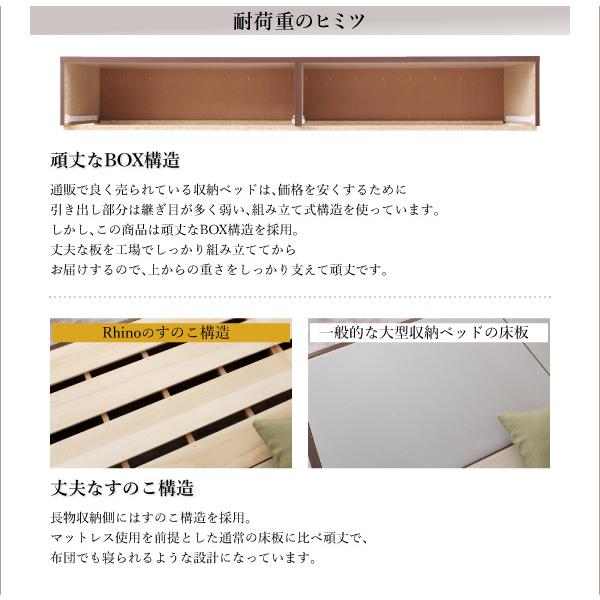 【正規品】 ベッドフレーム 収納ベッド セミダブル マットレス付き 長く使える棚 コンセント付国産頑丈2杯収納ベッド 薄型抗菌国産ポケットコイルマットレス付き セミダブル 【9976052798】(36050円)