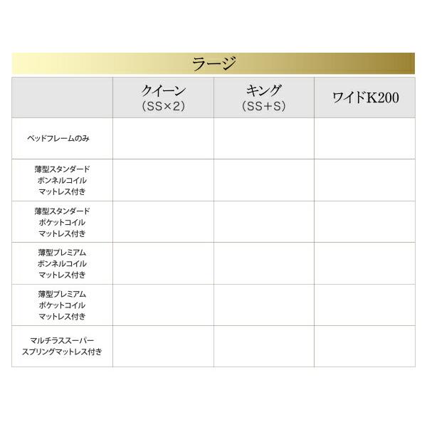ベッド ベット 収納付きベッド 収納 収納付 跳ね上げベッド 深型 連結 クイーン 薄型プレミアムポケットコイルマットレス付 縦開 クイーン(SS×2) レギュラー_16