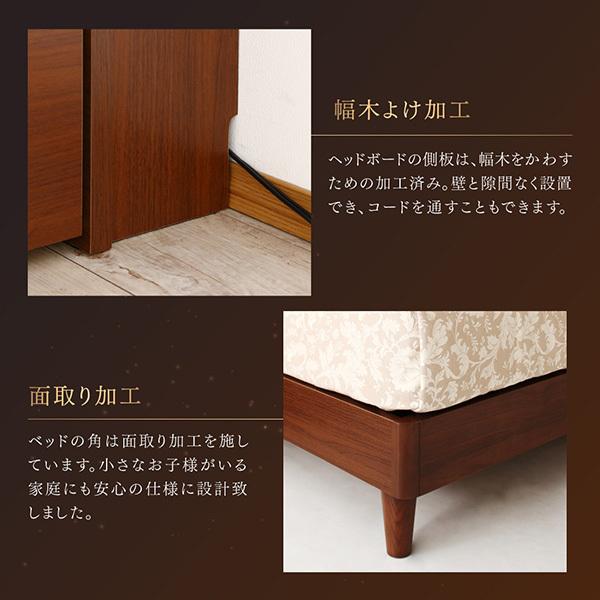 【2026年1月8日以降の発送予定】 ベッドフレーム ベッド 高級ウォルナット材ツインベッド ベッドフレームのみ ツイン S×2 【VQL1839882252】(66487円)