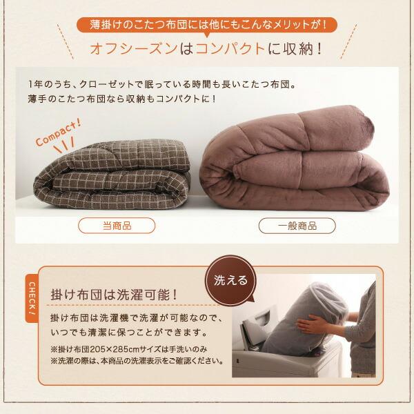 こたつ こたつ布団 おしゃれ 洗えるデザインこたつ布団シリーズ 敷き布団単品 厚敷きタイプ 190×190cm_8