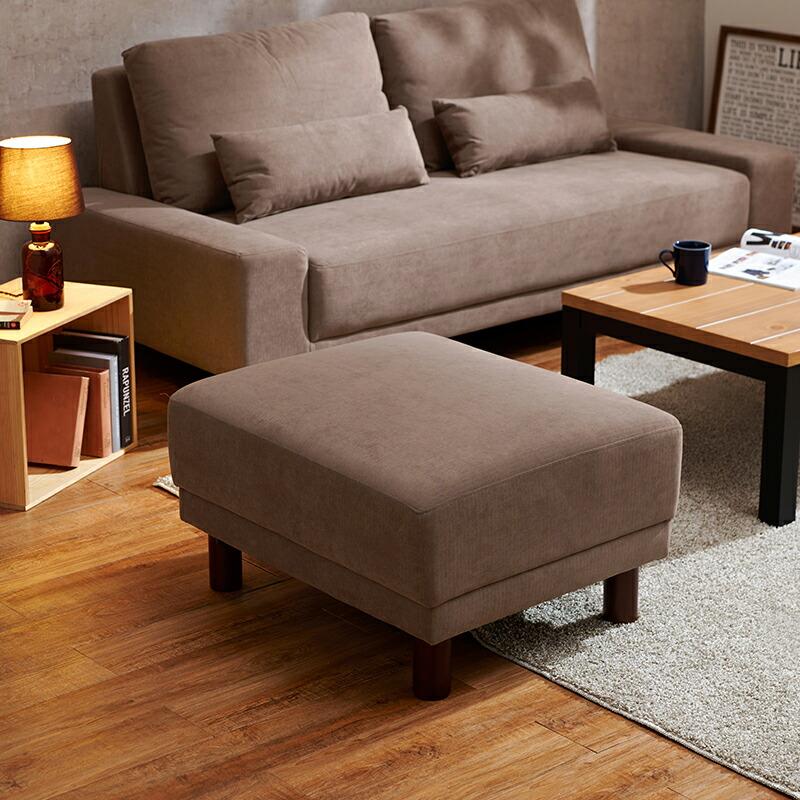 広々サイズのオットマン(約)幅78×奥行63×高さ42cm オットマン-ニール 78×63×42cm : シャイニングストアNEXT - 通販