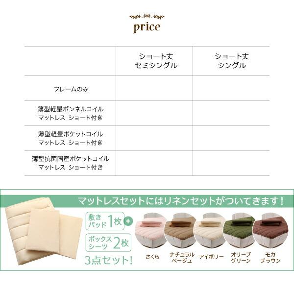 コンパクトロフトベッド ベッドフレームのみ シングル ショート丈 組立設置付_11