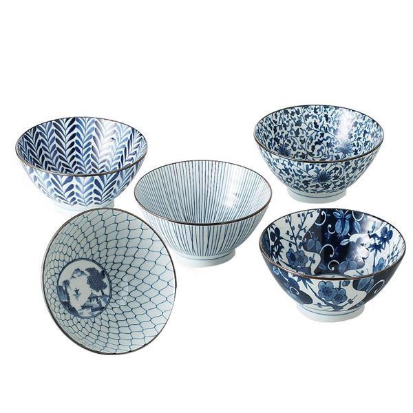 西海陶器 藍絵変り 反丼揃 31756 : シャイニングストア - 通販 - Yahoo
