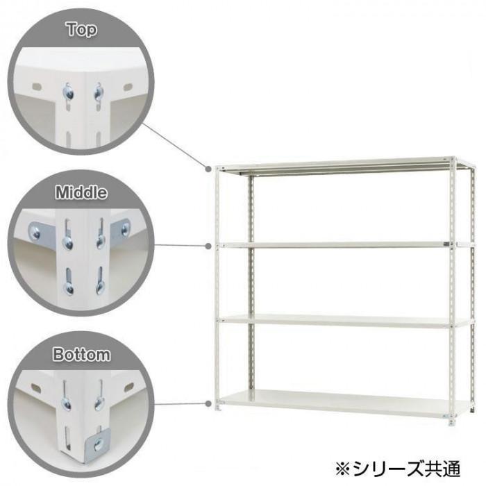 スチールラック NC1800-18 4段 間口1800×奥行450×高さ1800mm ブラックの画像