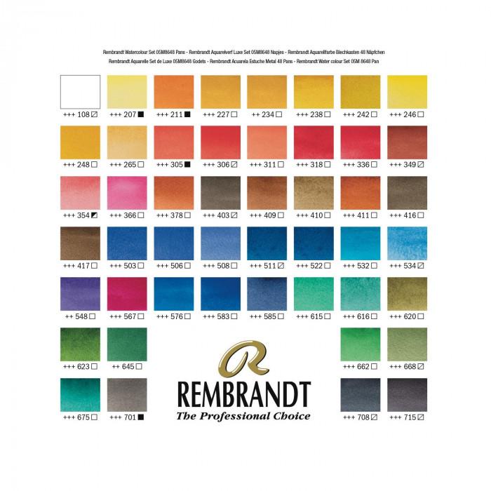 レンブラント固形水彩絵具 48色セット T0583-8648 420630_3