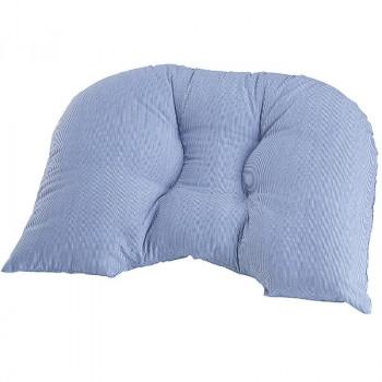 越後ふとん 優しく包み込まれる整体ピロー 63×43cm ブルー系 2折