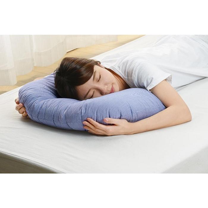 【引取限定】プロ仕様の施術セット　ベッド＋タオルシーツ＋ピローシート　状態良好 越後ふとん 優しく包み込まれる整体ピロー 63×43cm ブルー系 2折