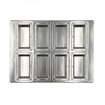 松永製作所 シリコン加工 シルバーフィナンシェ天板8P MS23