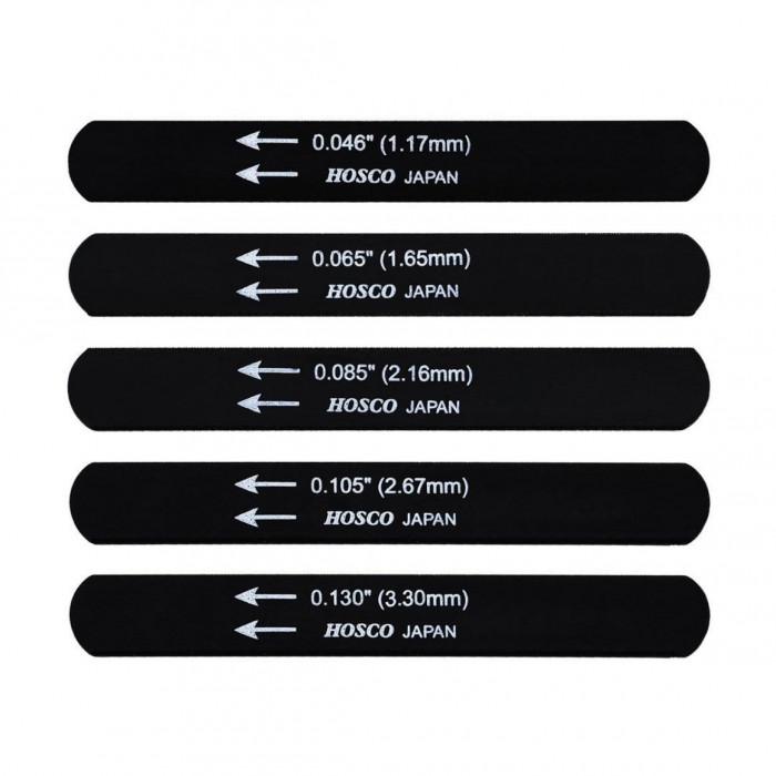 HOSCO Luthiers Tools ブラックナットファイルエレキベース用5本セット046-130 H-NF-EB