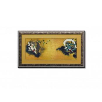 和風フレーム 尾形 光琳「風神雷神図屏風」 KO-23001 : シャイニング