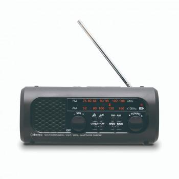 ドリテック dretec さすだけ充電ラジオライト3 ブラック PR-323RBK