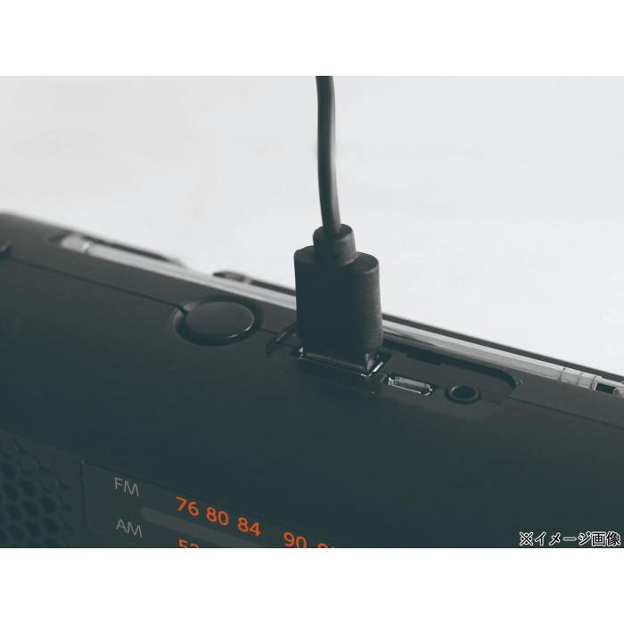 ドリテック dretec さすだけ充電ラジオライト3 ブラック PR-323RBK