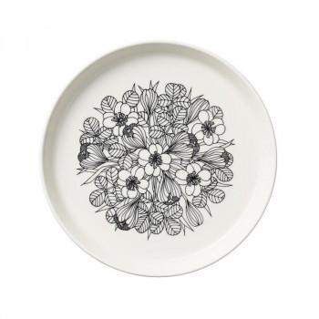 A） ARABIA クロッカス プレート 19cm ブラック 1062355