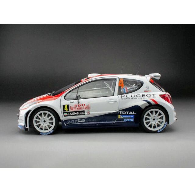 SUNSTAR B プジョー 207 S2000 11 ラリーモンテカルロ 優勝 4 B.Bouffier/X.Panseri 1/18スケール 5443_4