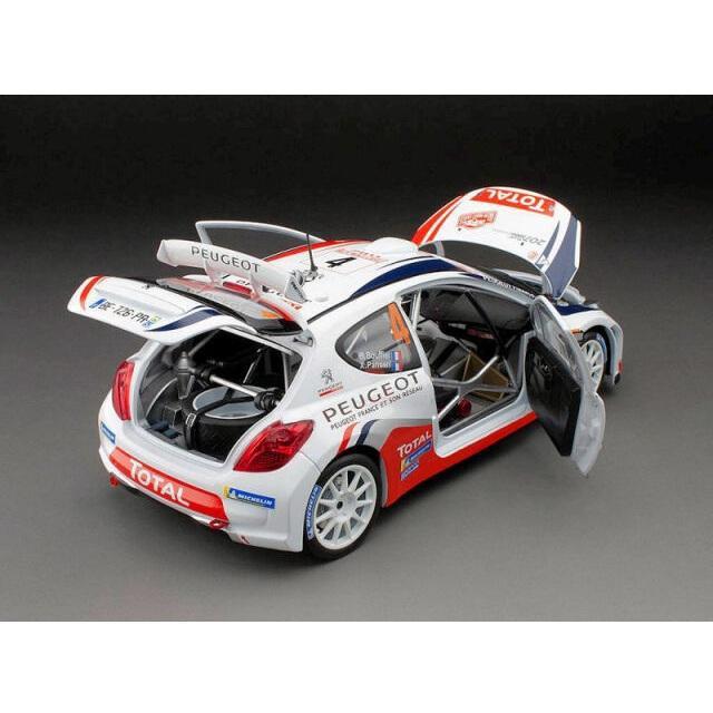 SUNSTAR B プジョー 207 S2000 11 ラリーモンテカルロ 優勝 4 B.Bouffier/X.Panseri 1/18スケール 5443_5