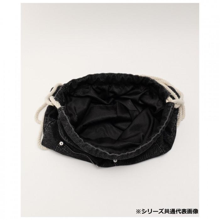 DEVICE ウォッシュ デニム ナップザック ボディバッグ ブラック 
