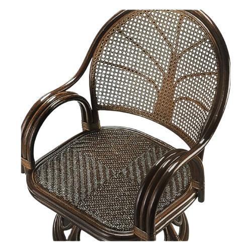 今枝商店 Romantic Rattan 籐回転座椅子 ミドルタイプ S582B