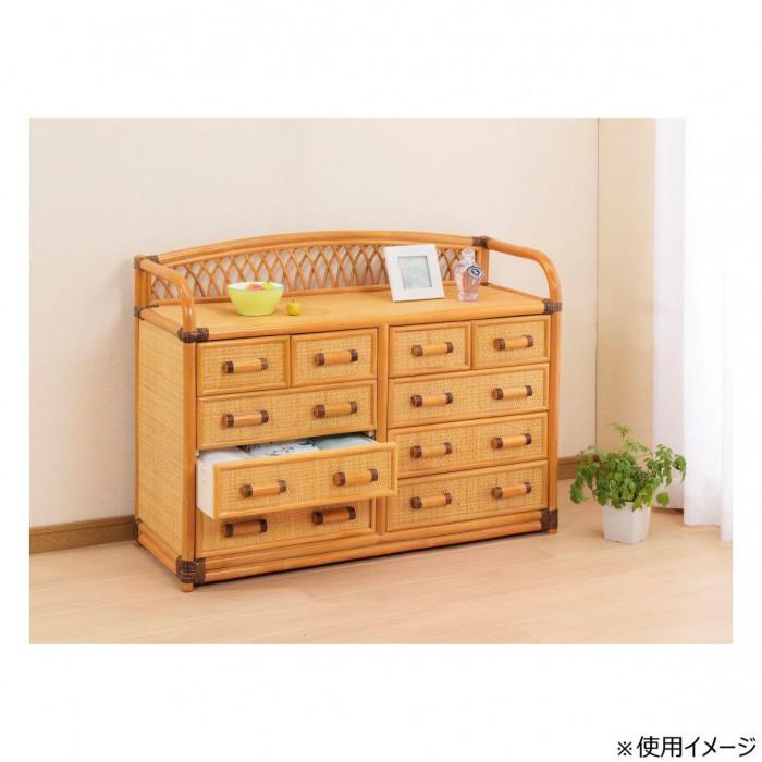 今枝商店 Romantic Rattan 籐チェスト 10杯タイプ W994 : シャイニング