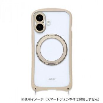 i.Color+ iPhone17専用背面型ケース Beige/ベージュ iP25-61-ICMG04