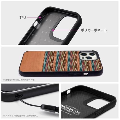 ikins 天然木ケース for iPhone 13 Browny Check  I21229i13｜shiningstore｜06