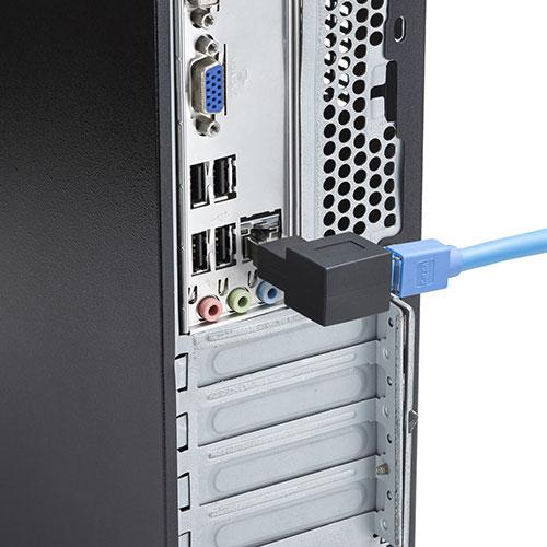 【5個セット】 サンワサプライ RJ-45L型変換アダプタ(右出し カテゴリ6A STP) ADT-RJ6A-LRX5｜shiningstore｜05