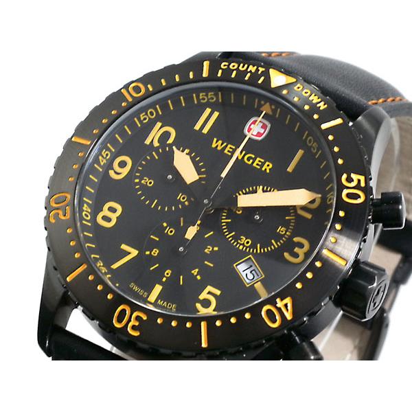 New限定品 腕時計 メンズ腕時計 ウェンガー Wenger エアログラフ 腕時計 ステンレス ケース レザー ベルト 日本全国送料無料 Tratabrasil Org Br