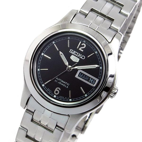 正規代理店 セイコーファイブ Seiko セイコー レディース腕時計 腕時計 レ オートマ 機械式 5 Seiko セイコーファイブ Seiko セイコー 自動巻き ステンレス ベルト ステンレス ケース ブラック ブラック Symd99k1 腕時計 レディース レディース腕時計