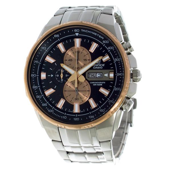 カシオ CASIO エディフィス EDIFICE クロノ クォーツ メンズ 腕時計 EFR549D1B9 ブラック ブラック｜shiningstore｜03