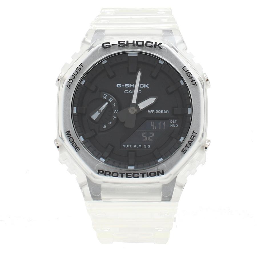 カシオ CASIO 腕時計 GA-2100SKE-7A メンズ レディース Gショック G-SHOCK スケルトンシリーズ クォーツ ブラック クリア｜shiningstore｜03