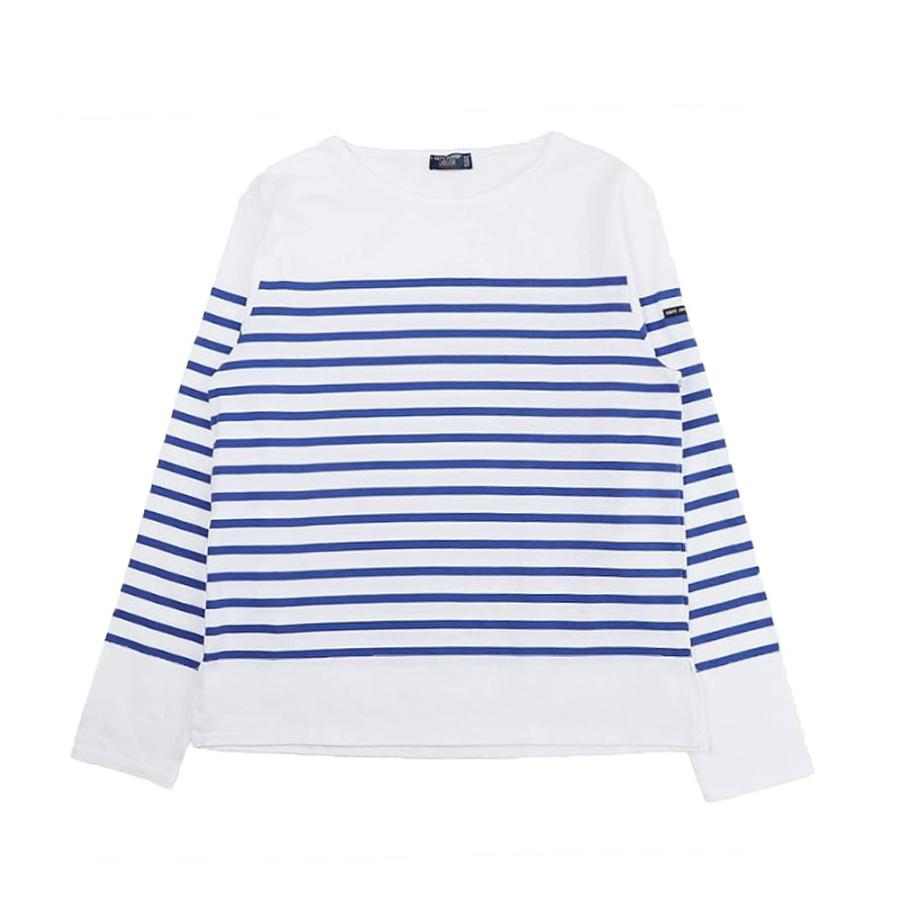 セントジェームズ SAINT JAMES NAVAL ロングTシャツ ロンT 長袖 ボーダー NAVAL-2691-NEIGE-GITANE-XL レディース メンズ ホワイト ブルー ロングTシャツ｜shiningstore｜02