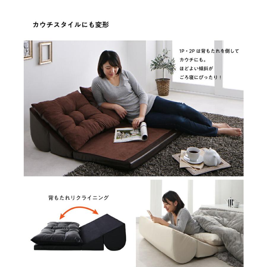 フロアコーナーソファ space スペース ソファ3点セット 1P+2P+コーナー