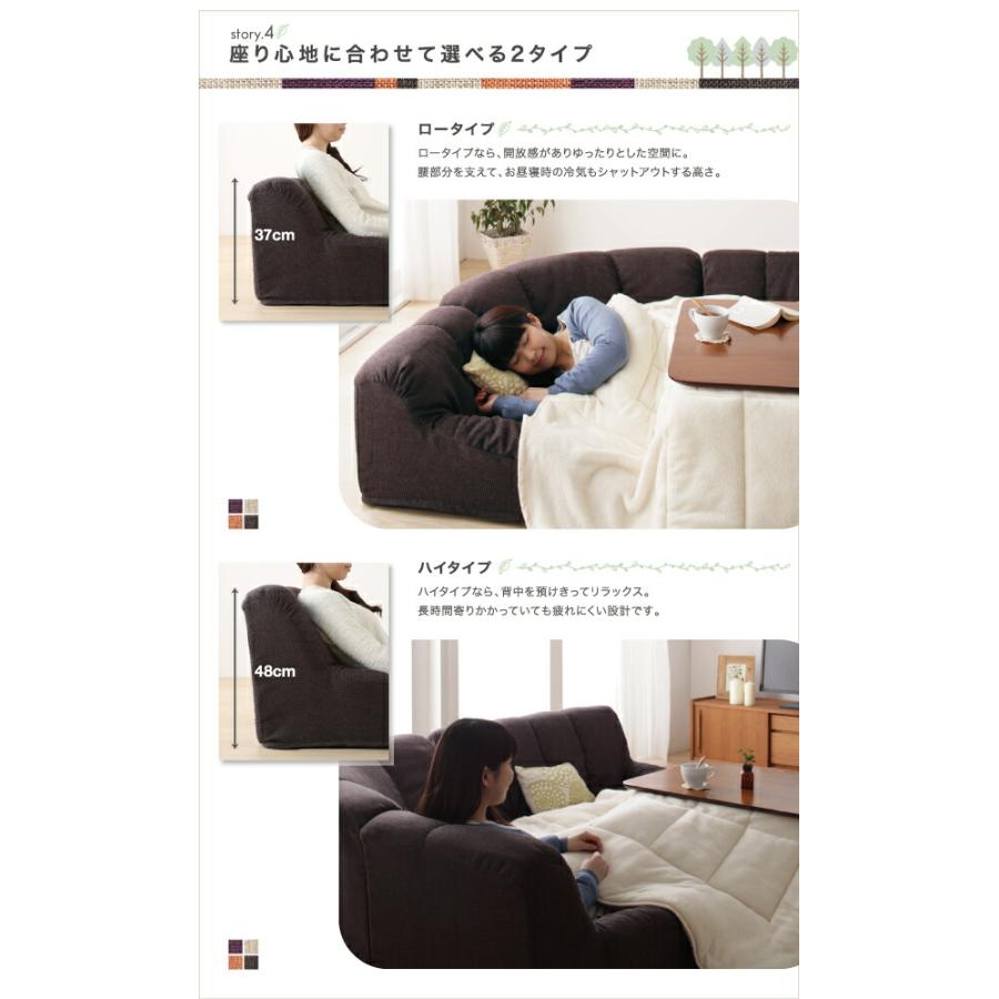 フロアコーナーソファ Oise オワーズ ハイタイプ 右コーナータイプ 1P+