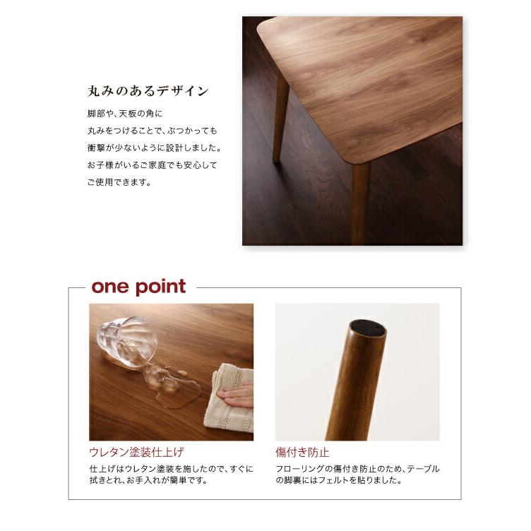 ダイニングセット（テーブル&チェア） ラウンドチェア×レザー カフェスタイルダイニング 3人 3点セット(テーブル+チェア2脚) W75_8
